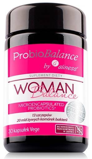 ProbioBalance Woman Balance 20 mld. Probiotyk 30 vege kaps. Aliness - suplement diety