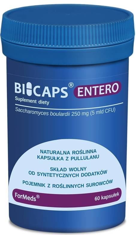 Probiotyk Saccharomyces boulardii 60 kapsułki Formeds BICAPS Entero - suplement diety