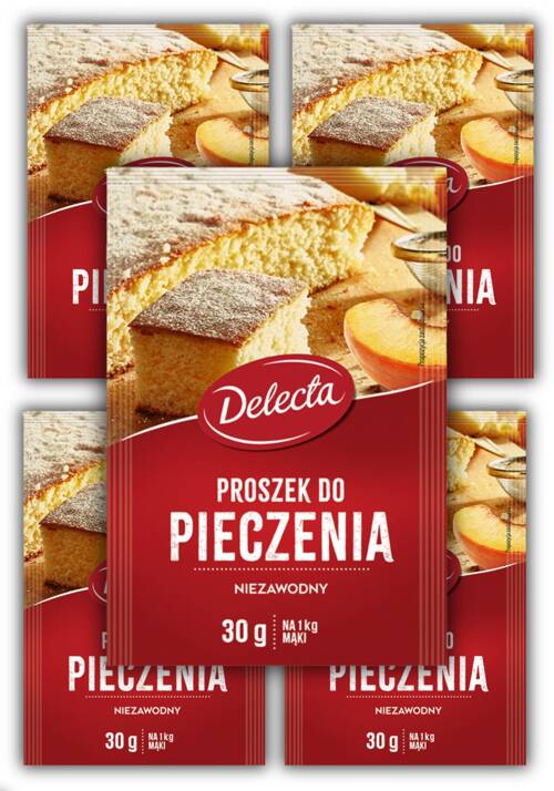 Proszek do pieczenia 5x 30 g Delecta