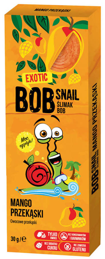 Przekąska owocowa mango Bez Cukru 30 g Bob Snail Ślimak 