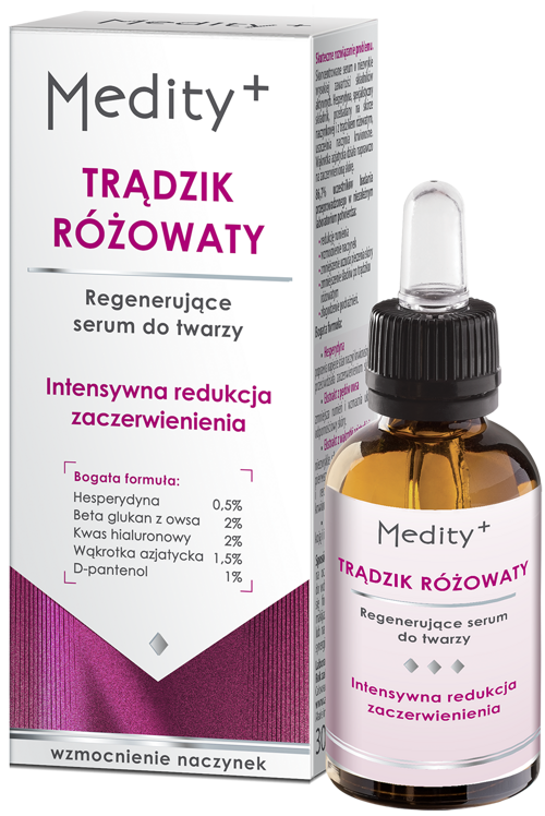 Regenerujące serum do twarzy 30 ml Medity+ Trądzik Różowaty AVA