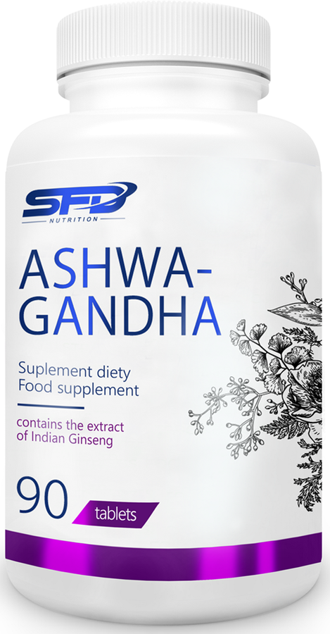 SFD Ashwagandha Adaptogen 90 tabletek żeń-szeń indyjski - suplement diety