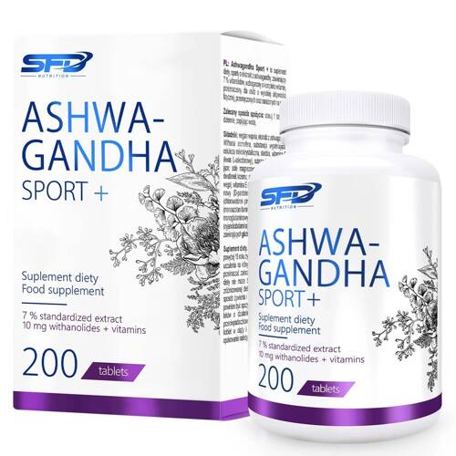 SFD Ashwagandha Sport+ adaptogen - suplement diety 200 tabletek