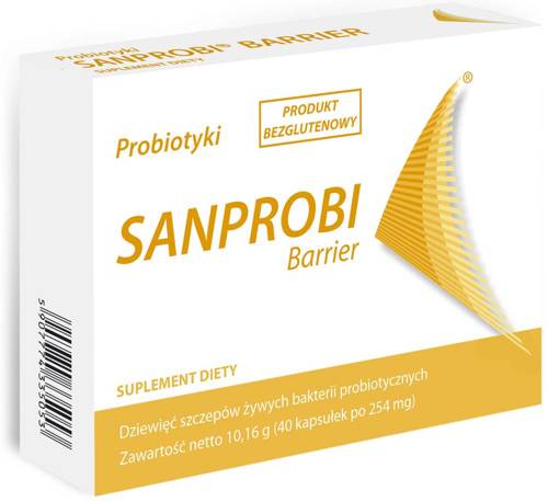 Sanprobi Barrier - suplement diety 40 kapsułek -  probiotyk wieloszczepowy