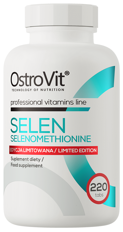 Selen selenometionina 200 µg 220 tabletki Ostrovit - suplement diety