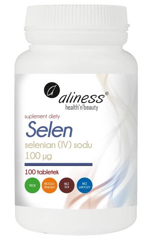 Selenian IV sodu 100µg 100 tabl. Vege Aliness - suplement diety