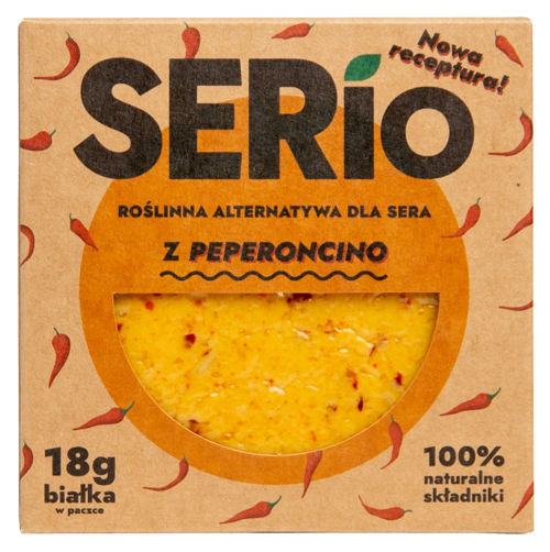 Ser roślinny SERio Peperoncino 150 g - roślinna alternatywa dla sera VEGE 