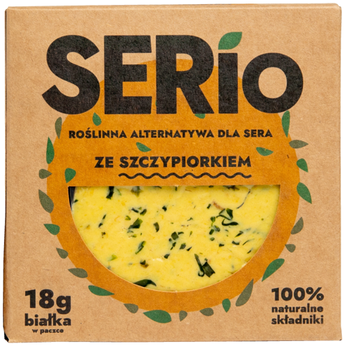 Ser roślinny SERio ze szczypiorkiem 150 g - roślinna alternatywa dla sera VEGE 