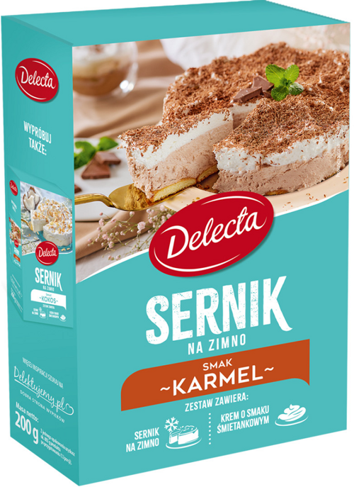 Sernik na zimno smak karmelowy 200 g Delecta