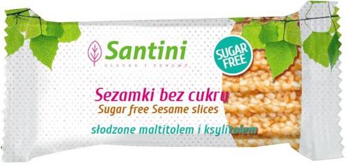 Sezamki z ksylitolem i malitolem Bez Cukru 27 g - Santini