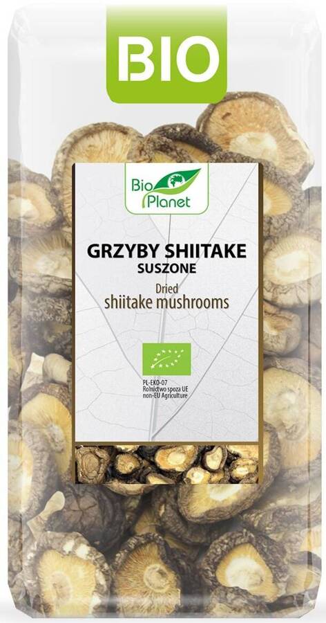 Shiitake grzyby suszone Ekologiczne BIO Planet 50 g