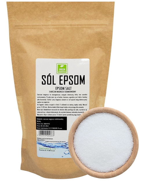 Siarczan Magnezu 1 kg - sól gorzka Epsom - zdrowa kąpiel