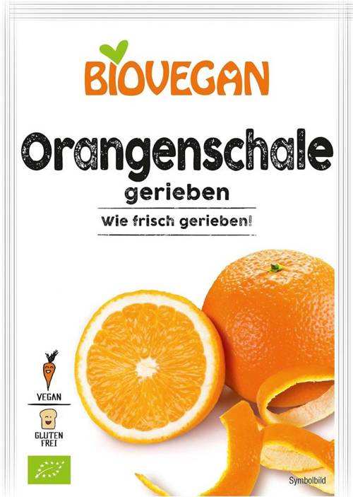 Skórka pomarańczy suszona sproszkowana Bez Cukru BIO 9 g - BioVegan