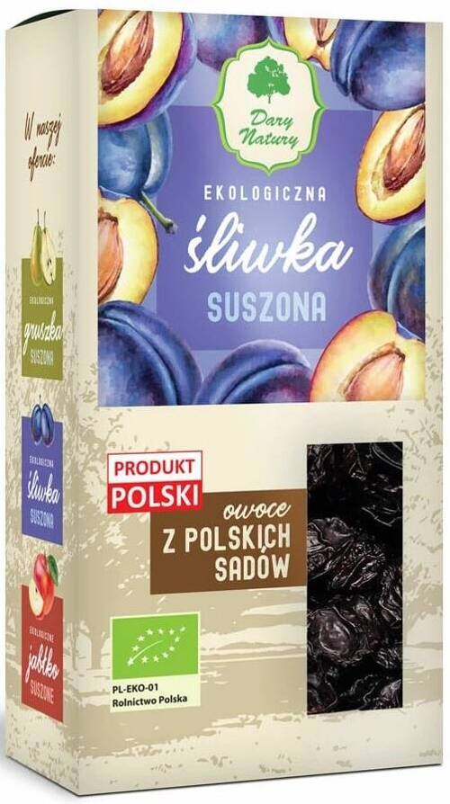 Śliwka suszona Ekologiczna BIO 250 g Dary Natury - Śliwki suszone