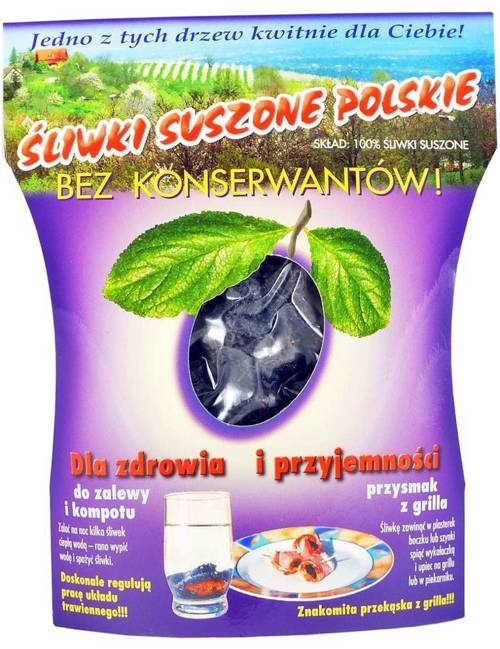 Śliwki suszone polskie Bez Konserwantów 200 g - Kalejdoskop