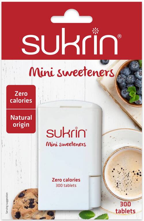 Słodzik erytrytol + stevia 300 pastylek Sukrin Mini Sweeteners