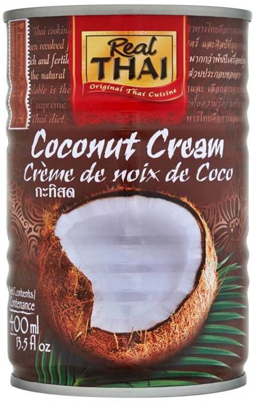 Śmietanka kokosowa bez gumy guar 400 ml - Real Thai