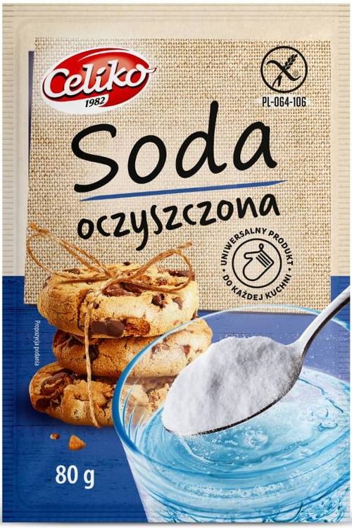 Soda oczyszczona Bezglutenowa 80 g Celiko - wodorowęglan sodu