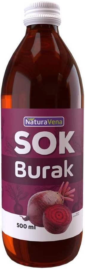 Sok z buraka naturalny buraczany 500 ml NaturaVena Burak