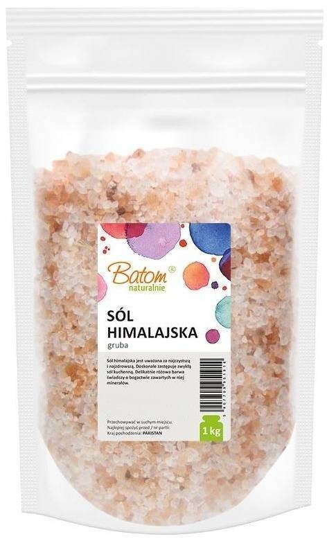 Sól himalajska różowa gruba 1 kg Batom