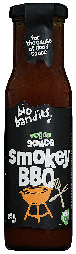 Sos wegański BBQ 250 ml BIO Bandits VEGAN Sauce Smokey