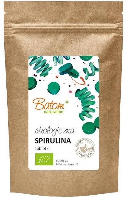 Spirulina 400 mg Ekologiczna BIO - Suplement Diety tabletki 250 g - Batom