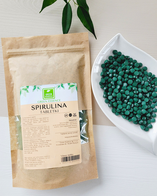 Spirulina i Chlorella Algi morskie - tabletki 2000 sztuk Suplement diety ZESTAW