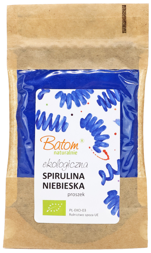 Spirulina niebieska Ekologiczna 15 g Batom - naturalny barwnik