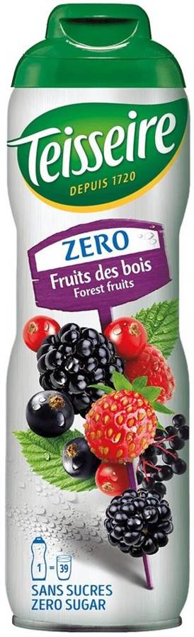 Syrop Forest Fruits Owoce Leśne Bez Cukru koncentrat bidon 600 ml - Teisseire 0%