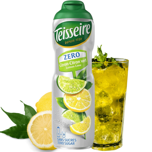 Syrop Lemon & Lime Cytrynowo-Limonkowy Bez Cukru koncentrat bidon 600 ml - Teisseire 0%