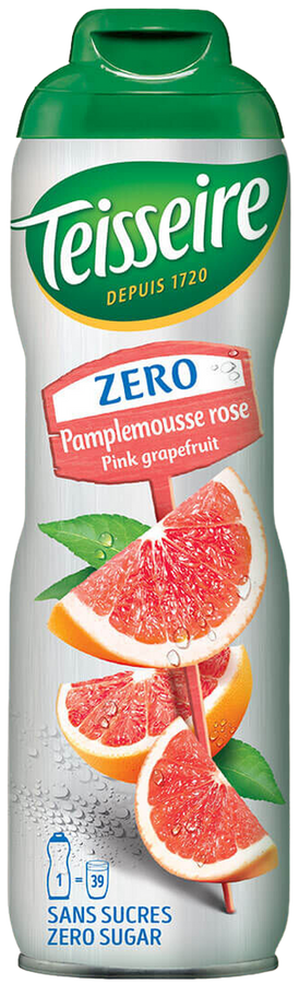 Syrop Pink Grapefruit Różowy Grejpfrut Bez Cukru koncentrat bidon 600 ml - Teisseire 0%