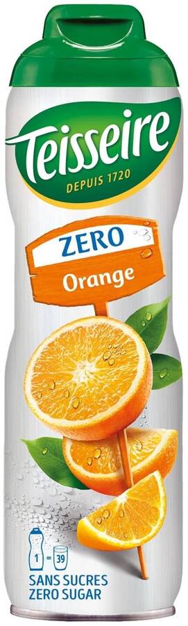 Syrop Pomarańczowy Bez Cukru koncentrat bidon 600 ml Teisseire Zero Orange