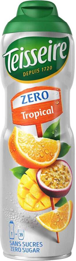 Syrop Tropical Owoce Egzotyczne Bez Cukru koncentrat bidon 600 ml Teisseire Zero