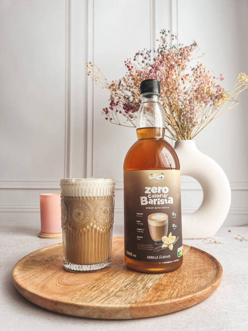 Syrop Zero ze stewią Wanilia bez cukru 1000 ml LoCCo Barista Syrup Vanilla