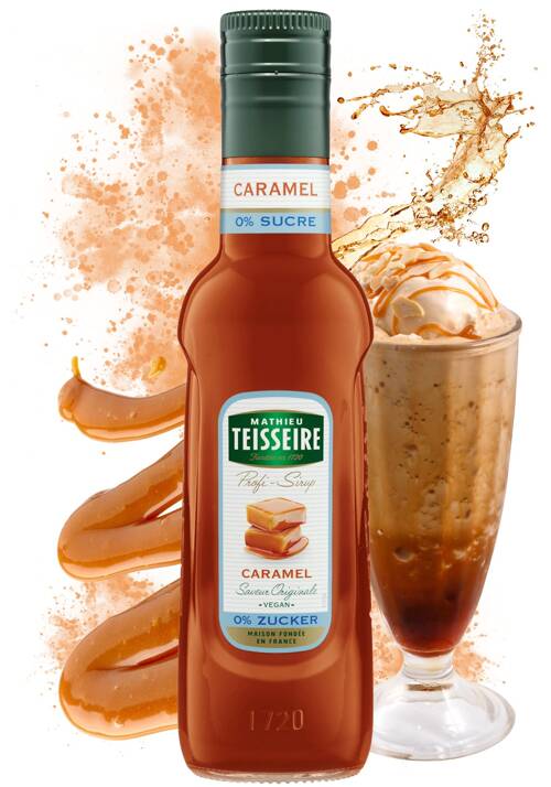 Syrop bez cukru Karmel - Mathieu Teisseire Caramel Zero 250 ml