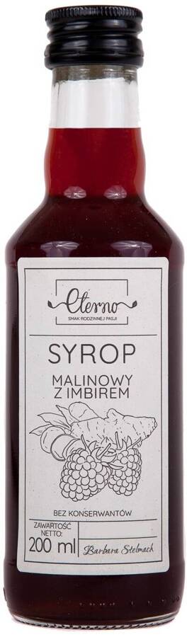 Syrop malinowy z imbirem Eterno 200 ml