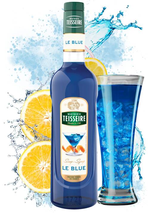 Syrop pomarańczowy niebieski Mathieu Teisseire Le Blue 700 ml