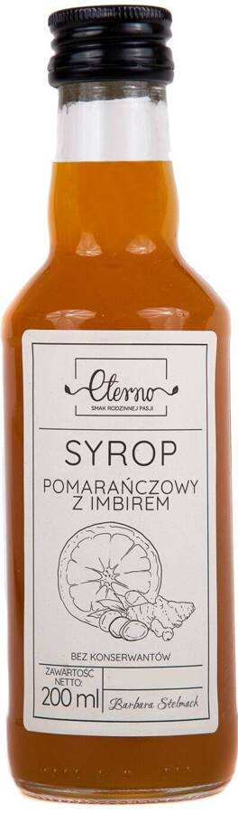 Syrop pomarańczowy z imbirem Eterno 200 ml