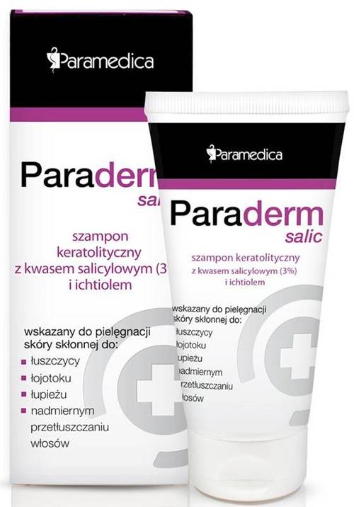 Szampon keratolityczny z kwasem salicylowym (3%) i ichtiolem Paraderm Salic 150 g - Paramedica