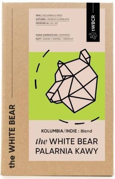 The White Bear Kolumbia / Indie 1 kg kawa ziarnista