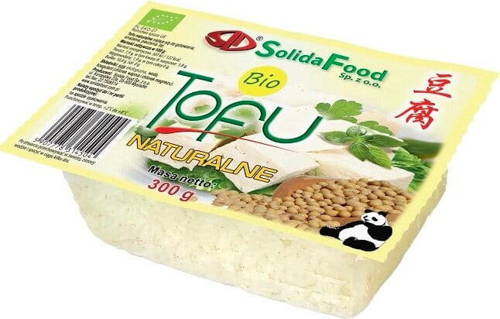 Tofu naturalne wegańskie Ekologiczne BIO 300 g - Solida Food (WAŻN. 19.09.2024)