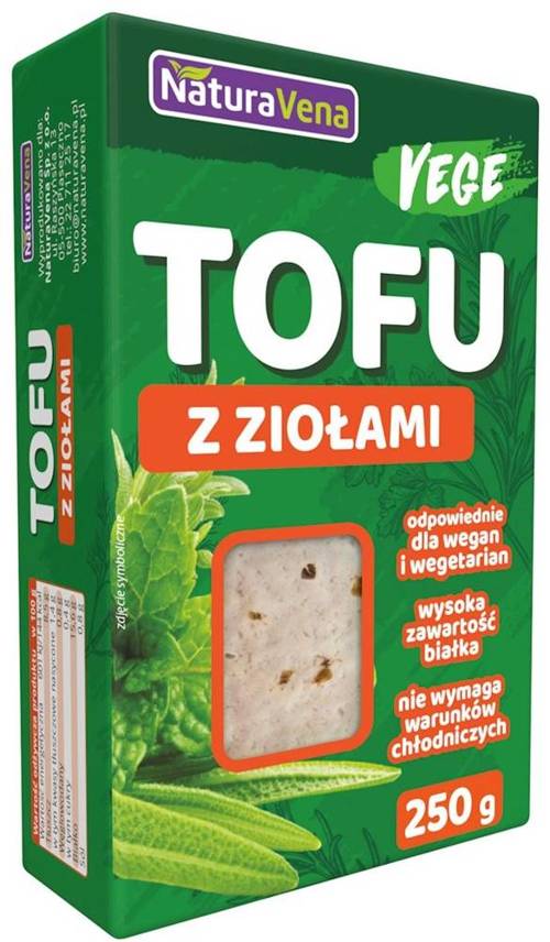 Tofu ziołowe kostka z ziołami Vege 250 g NaturaVena