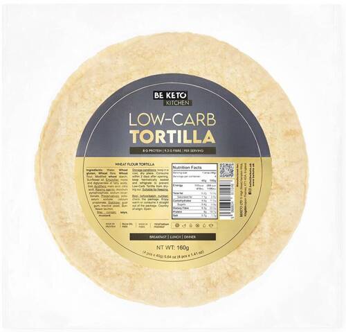 Tortilla KETO Low Carb placki 4x 40 g wrap 160 g BeKeto