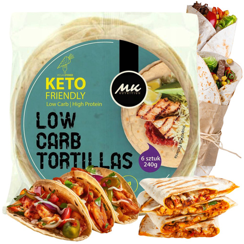 Tortilla Wrap KETO Low Carb placki 6 szt. 240 g MK Nutrition