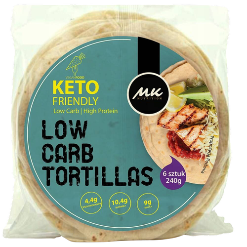Tortilla Wrap Keto Low Carb placki 6 szt. 240 g MK Nutrition