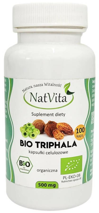 Triphala BIO 500 mg - suplement diety 100 kaps. - NatVita