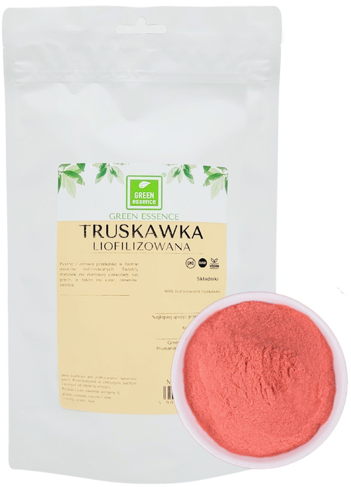 Truskawka liofilizowana proszek 100 g Truskawki owoce liofilizowane