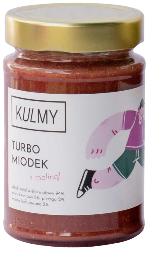 Turbo Miodek z maliną dla dzieci 350 g Miód od Kulmy