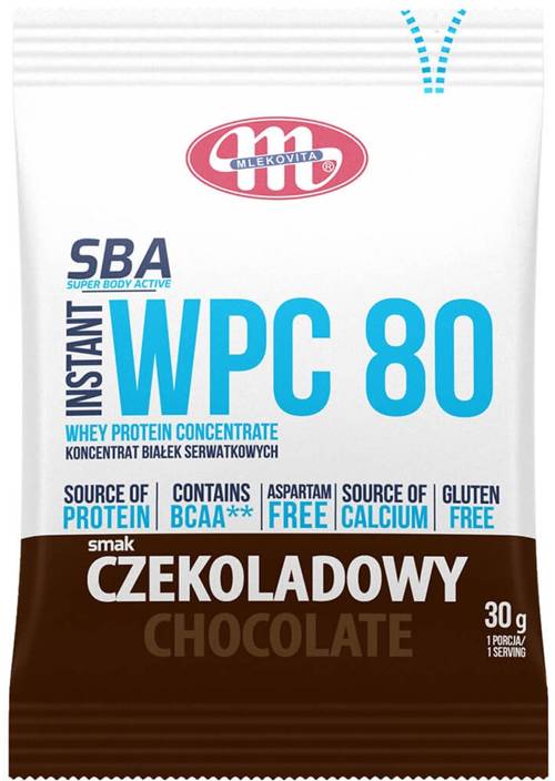 WPC 80 Instant Czekoladowy Koncentrat białek serwatkowych 30 g - SBA Mlekovita