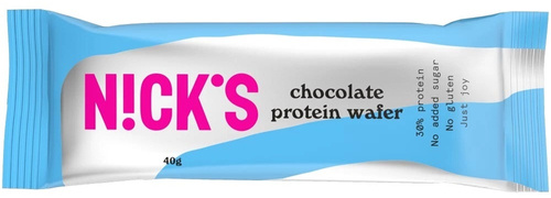 Wafelek proteinowy czekoladowy w czekoladzie Bez Cukru Keto 40 g Nick's Protein Wafer Chocolate